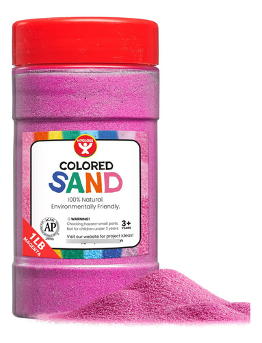 Arena De Juego De Colores Balde Manualidades Magenta 450 G