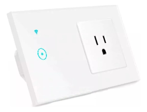 Apagador Con Enchufe Wifi Inteligente 1 Botón Interruptor