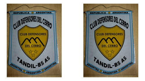 Banderin Mediano 27cm Defensores Del Cerro Tandil