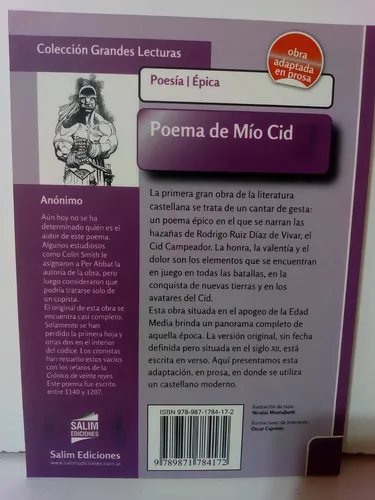 Poema De Mio Cid - Anónimo (adaptada En Prosa) * Salim