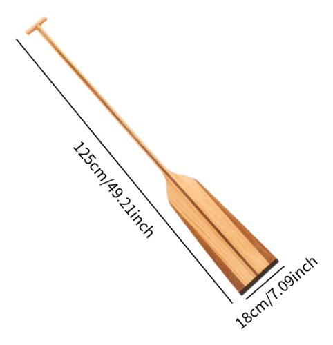 Remo De Barco Dragón, Remo De Madera Para 125 Cm X 18 Cm