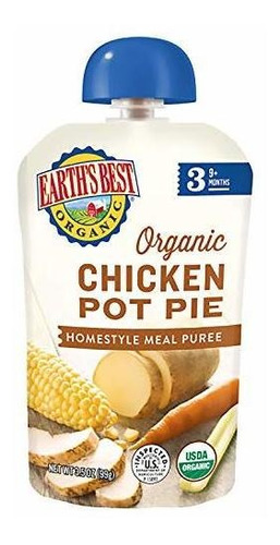 Puré Ecológico Pollo Pot Pie Etapa 3, 9 Meses+, 3.5
