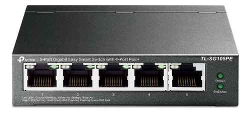 Switch Gigabit Easy Smart Tl-sg105pe 5 Puertos Poe+