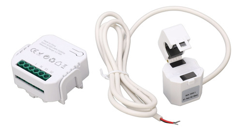 Monitor De Energía Wifi Blanco Y Blanco Monofásico Inteligen