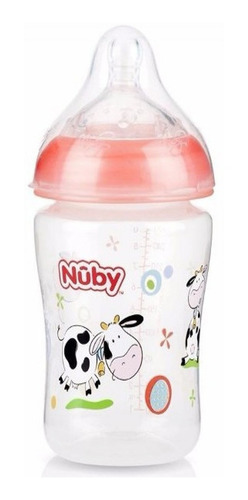 Imagen 3 de 8 de Mamadera Nuby Natural Touch Boca Ancha 360ml Antocolico