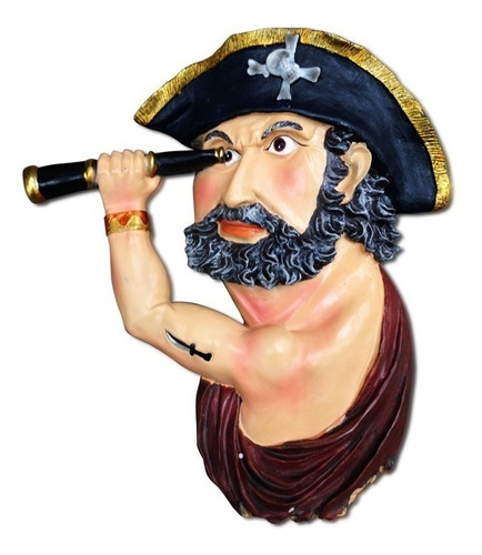 Figura Decorativa Pirata Mural / Dco