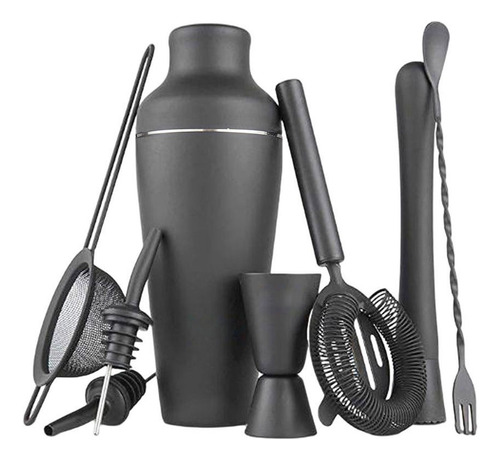 Juego De Coctelera Profesional Premium De 8 Piezas, Kit De M