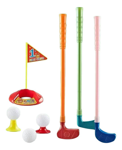 10x Juego De Golf Para Niños, Putter Y Taza De Putting,