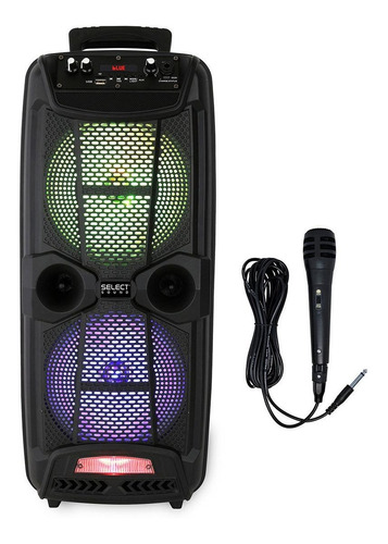 Imagen 2 de 2 de Bocina Select Sound Iron BT1708 portátil con bluetooth negra