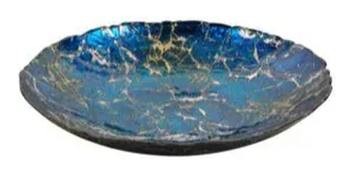 Imagem 1 de 1 de Centro Mesa Vidro Turco Verde Carrara 40x7cm 12x