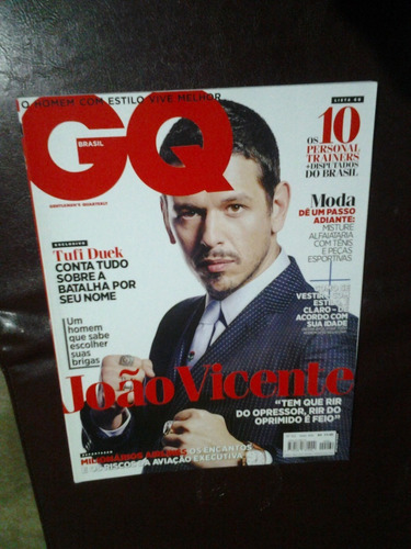 Revista Gq Brasil - Nº 62 Capa João Vicente