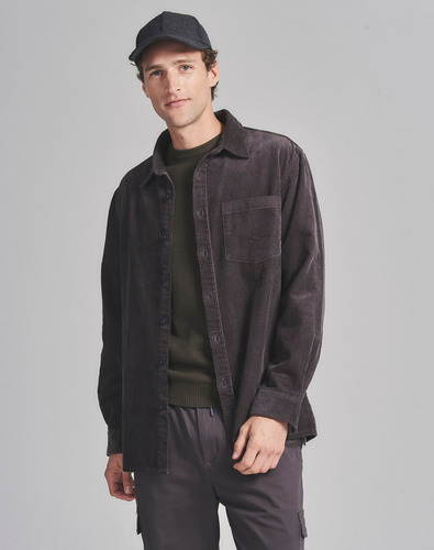 Imagen 4 de 8 de Sobrecamisa Terje, Relaxed Fit, Hombre, Algodón Vison Equus