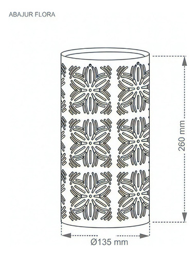 Abajur Luminária De Mesa Flora P/ Quarto Sala E27 Taschibra Cor Da Estrutura Branco