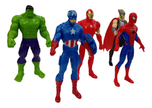 Figura De Accion Avengers Set X5 Sebigus Premium