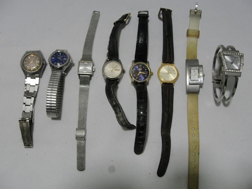 Lote Com 8 Relogio Feminino Seiko Orient Gucci
