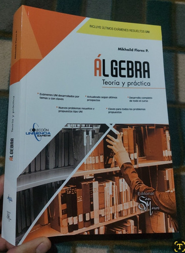 Libro Algebra Flores Colección Uniciencia Nivel Pre