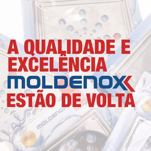 Ralo Grelha 03pçs 10x10cm C/caixilho. Aço Inox 304 Moldenox