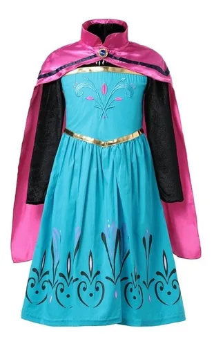 Vestido Frozen Elsa Modelo Coronacion C Capa Cuotas sin inter s