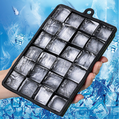 Molde De Silicona Para Rejilla De Hielo De 24 Cuadrados Para