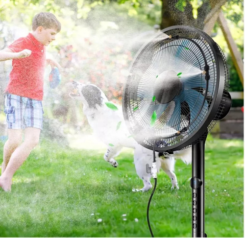 Q Kit De Ventilador De Nebulización Para Exteriores, Patio