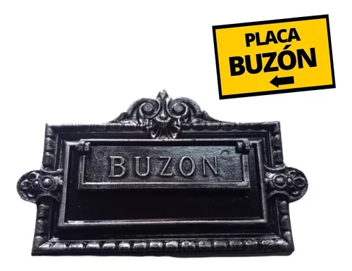 Placa Frente Boca Buzón Cartas - Fundición De Aluminio