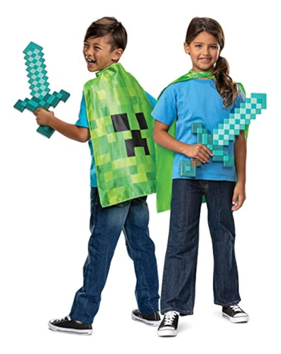 Set De Disfraz De Espada Y Capa De Minecraft Disguise,