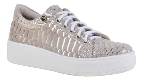 Imagen 2 de 6 de Zapatillas Zapatos De Mujer De Cuero Natrix - Ferraro