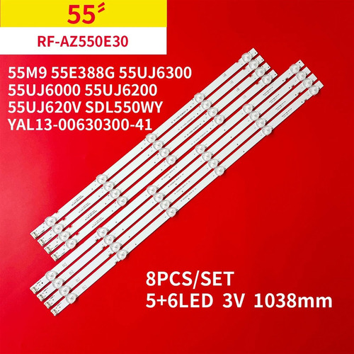 Tiras Led Kangh Compatibles Para LG 55 Tv 55uj6200 55uj620 Lc550egj (sk) (a4) Rf-az550e30-0501a-20 Rf-az550e30-0601b-20
