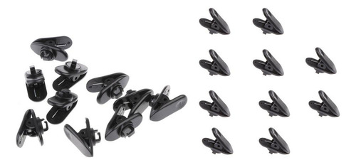 10x Lavalier Mic Auricular Línea Ordenada Cable Collar Clip