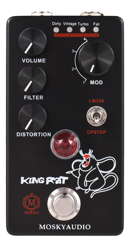 Pedal De Efectos Moskyaudio Fuzz Distortion Para Guitarra