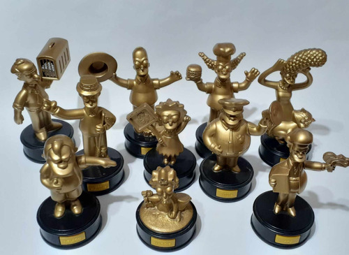 Muñecos Burger King Simpsons Movie Trofeos Premios Dorados