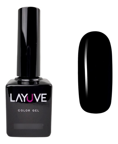 Color Gel Esmalte Uñas 079 - Negro - Layuve