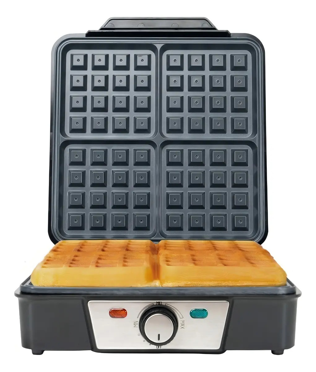 Waflera eléctrica MasterChef MK-WM-4 color gris