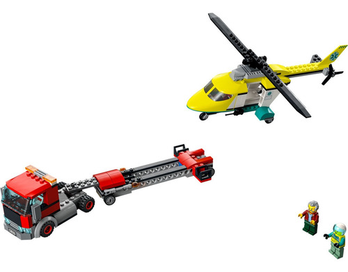 Bloques Para Armar Lego Transporte Del Helicóptero Rescate