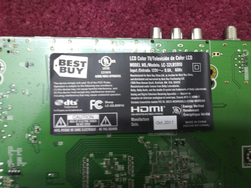 Mainboard Tv Led Sharp Lc-32lb591u (Usado)
