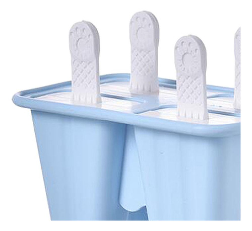 Moldes De Silicona Para Helado, Barra De Jugo, 4 Celdas Azul