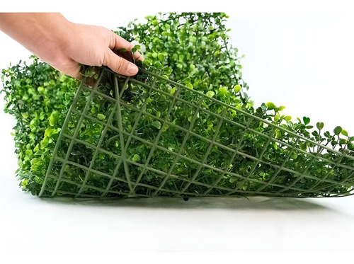 10 Piezas Muro Verde Follaje Artificial Sintentico 60x40 Cms