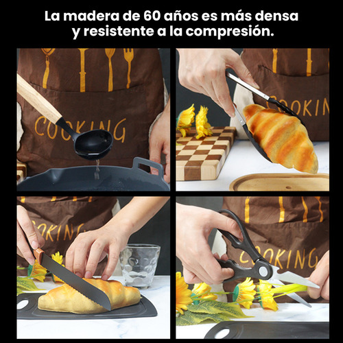Set De Utensilios De Cocina De Silicona Negro Premium 20 Piezas Completo Ergónico Y Antideslizante Para Todo Tipo De Cocina, Utensilios De Cocina Anticorrosivos Resistentes Al Calor Y Flexibles