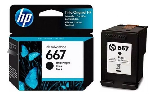 Cartuchos Hp 667 Originales De Tinta Negra Y Color Imp 2374