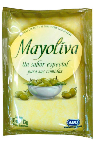 Mayonesa  Sachet 125 Gr Mayoliva Mayonesas Pro