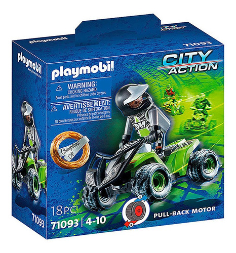 Playmobil - Quadriciclo De Corrida - City Action 71093