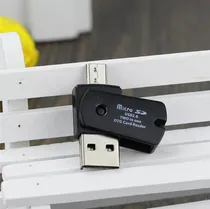 Comprar Lector De Memorias Micro Sd 2 En 1t Adaptador Micro Usb Otg
