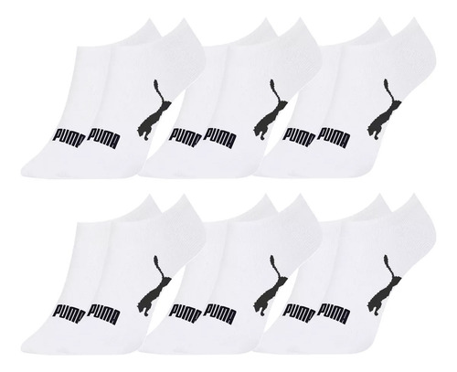 Kit Com 6 Meias Sapatilha Invisível Algodão Puma