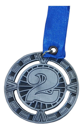 1 Medallas Metálica Diseño  2do Lugar