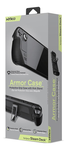 Nyko Armor Case Protector Grip Kick Stand Steam Deck Black