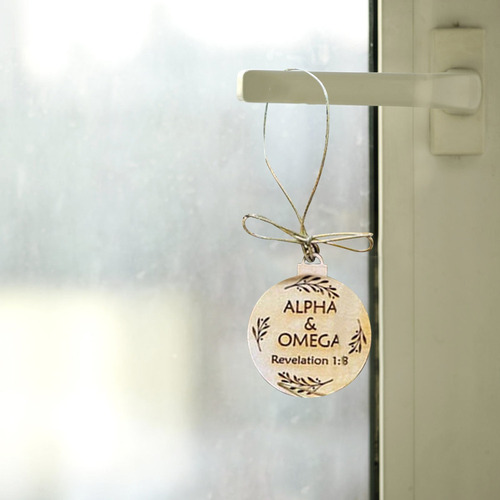 Nuevo Árbol De Navidad Con Decoración Colgante De Cristo