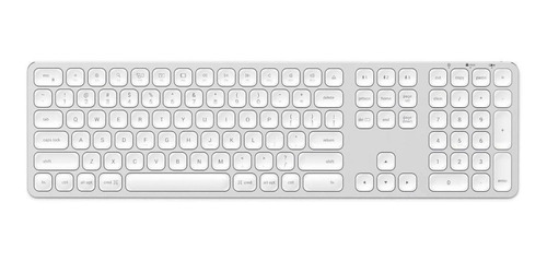 Imagen 1 de 2 de Teclado bluetooth Satechi Metallic Series ST-AMBK QWERTY inglés US color plata