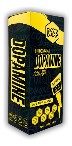 Dopamine Black Coffee Con Triptofano Y Mucuna Black Fusion