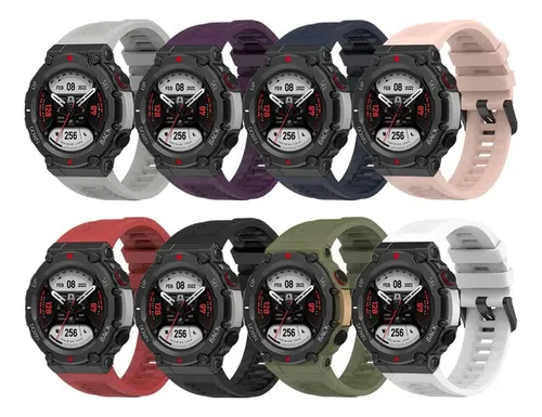 Compatible con las correas de reloj Amazfit T-Rex, correas de repuesto de  silicona deportivas ajustables, accesorios para Amazfit T-Rex, Amazfit  T-Rex