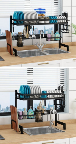 Imagen 9 de 9 de Escurridor Platos Cocina Fregadero Acero Inoxidable 304 Rak